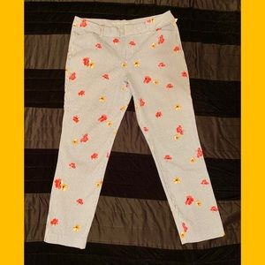 Old Navy Women’s Striped Floral Mid Rise Pants